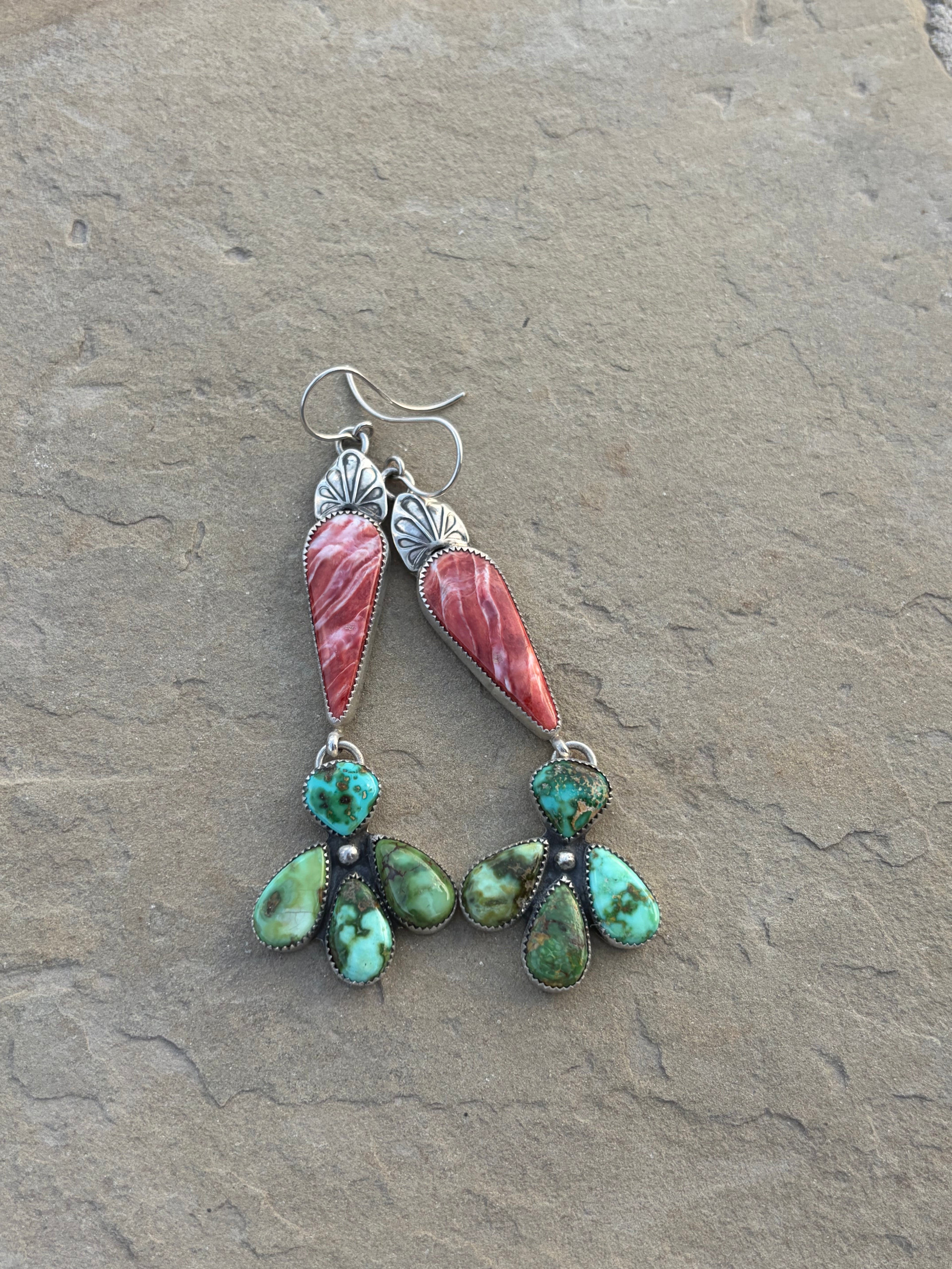 Sonoran Gold & Spiny Oyster Earrings