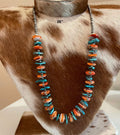Kingsman & Orange Spiny Statement Necklace