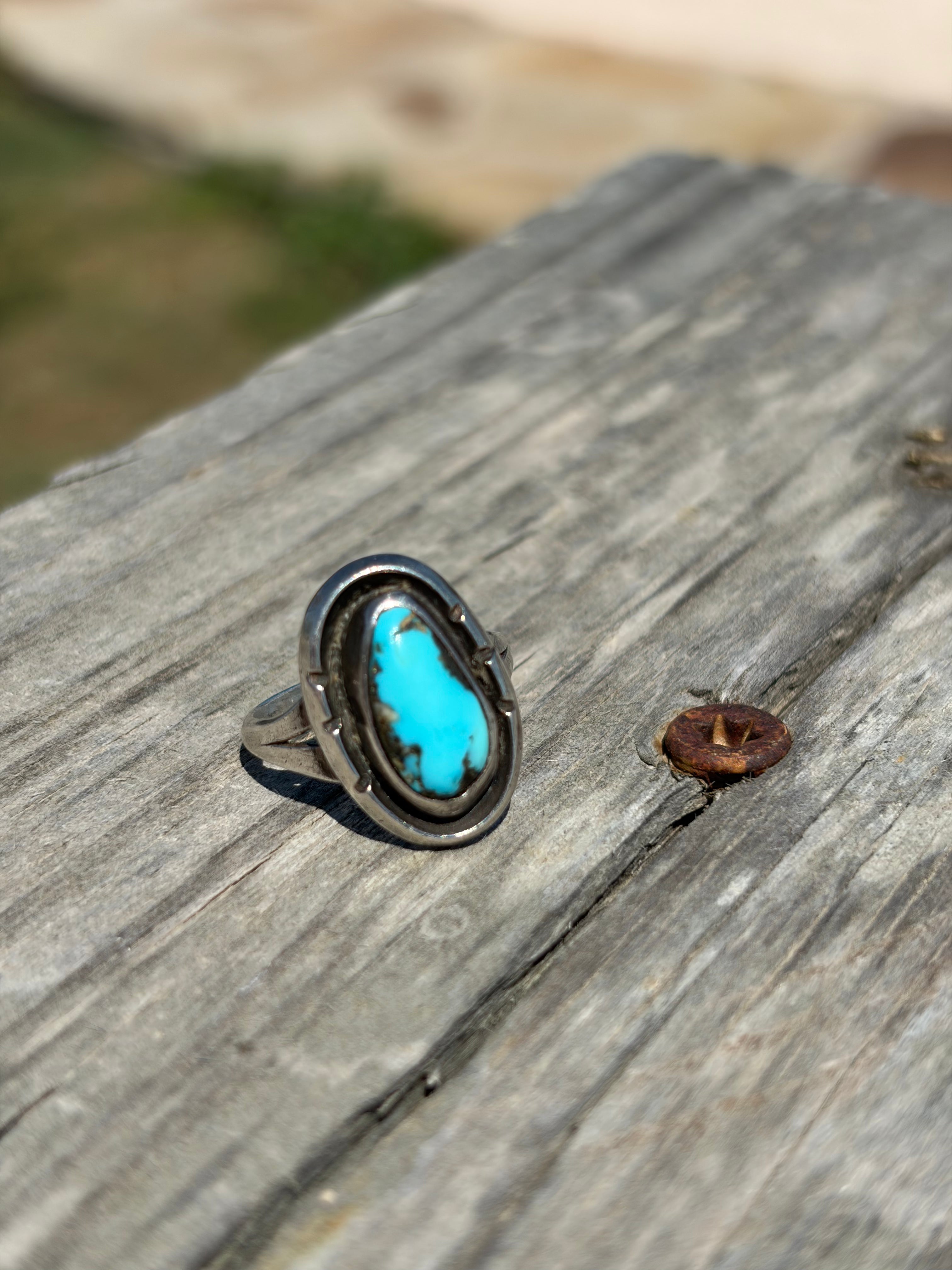 Kingsman Turquoise shadowbox ring